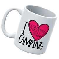 Thumbnail for I Love Camping White Coffee Mug