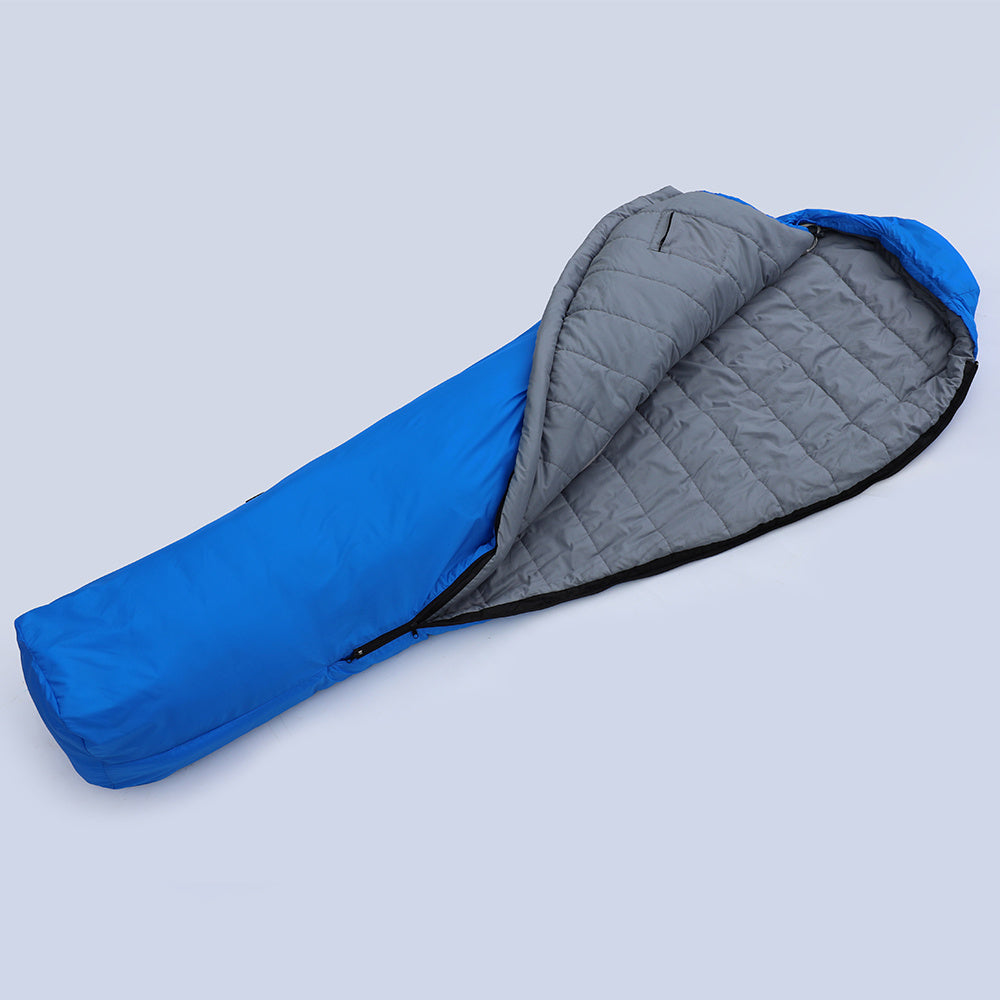 Camping Sleeping Bag – Lightweight, Nylon, and Portable with Double Zipper