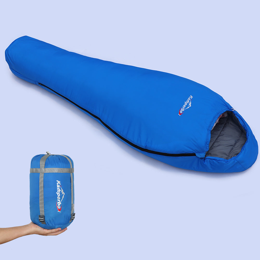 Camping Sleeping Bag – Lightweight, Nylon, and Portable with Double Zipper