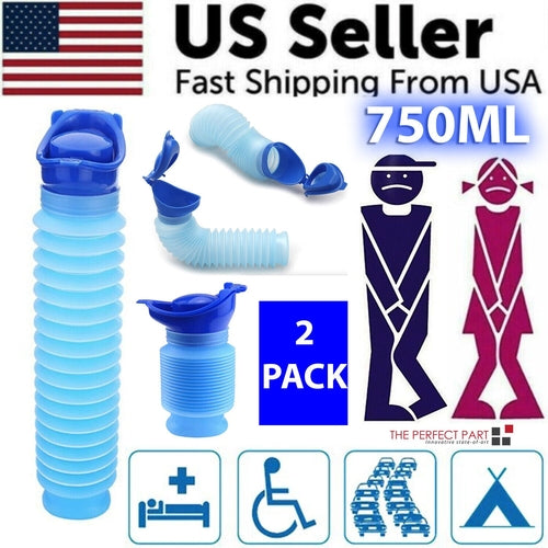 Portable Unisex Urinal Travel Camping Toilet Pee Bottle