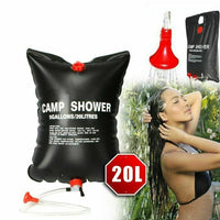 Thumbnail for 20L Camping Shower Portable Compact Solar Sun Heating Bath Bag Outdoor Travel