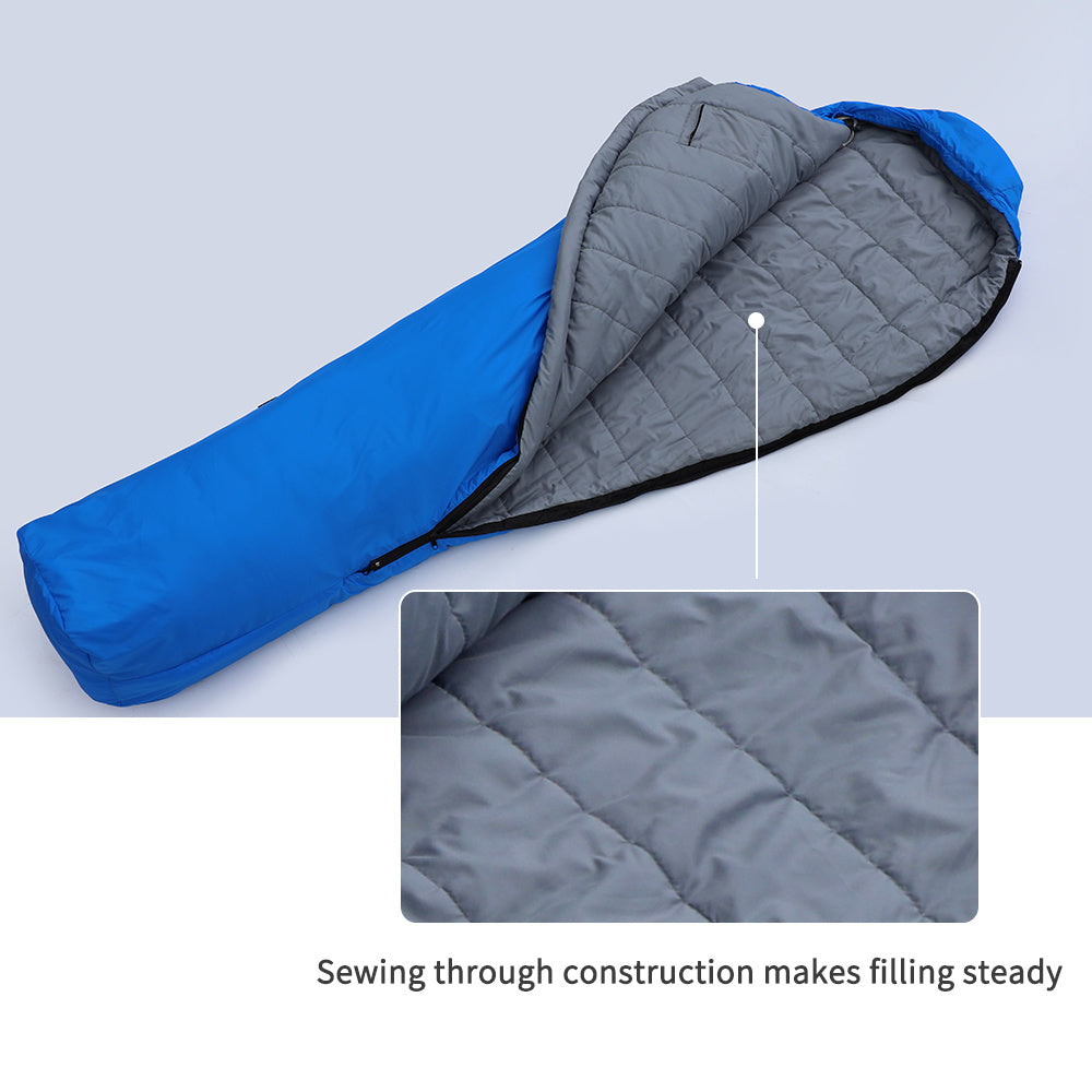 Camping Sleeping Bag – Lightweight, Nylon, and Portable with Double Zipper