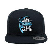 Thumbnail for A Day Without Fishing Embroidered Flat Bill Cap