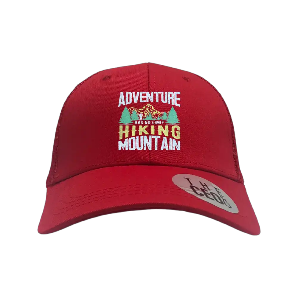 Adventure Has No Limit Embroidered Trucker Hat