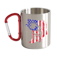 Thumbnail for American Flag Fish Carabiner Mug 12oz
