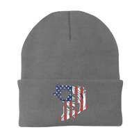 Thumbnail for American Flag Fish Embroidered Beanie