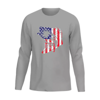 Thumbnail for American Flag Fish Men Long Sleeve Shirt