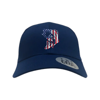 Thumbnail for American Flag Fish Embroidered Trucker Hat