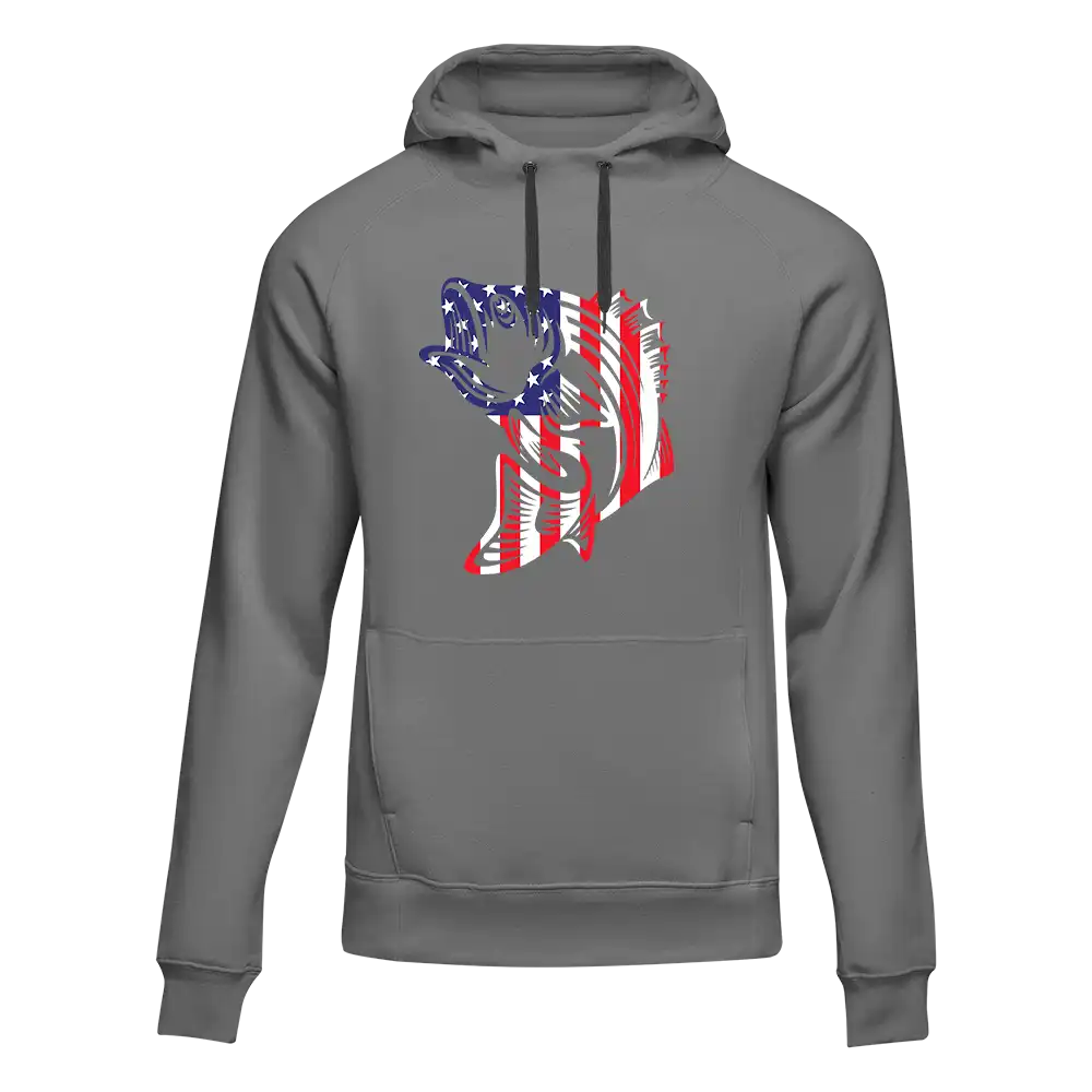 American Flag Fish Unisex Hoodie