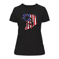 Thumbnail for American Flag Fish T-Shirt for Women