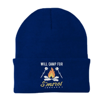 Thumbnail for Will Camp For Smores Embroidered Beanie