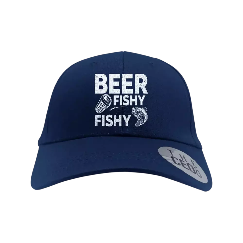 Beer Fishy Fishy Embroidered Baseball Hat