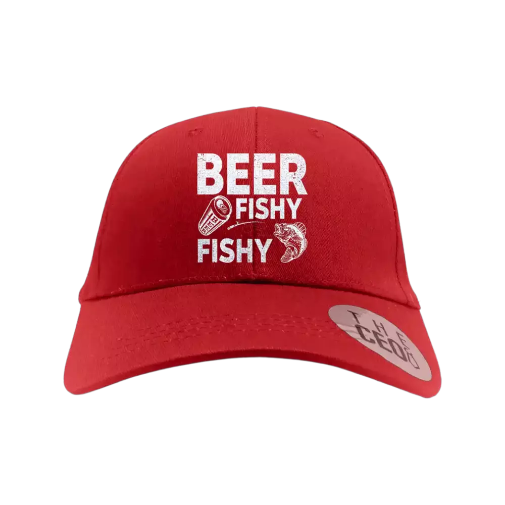 Beer Fishy Fishy Embroidered Baseball Hat