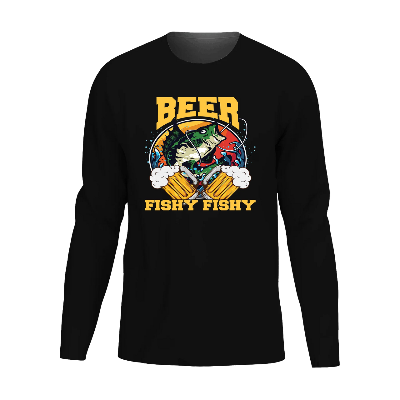 Beer Fishy Fishy 2 Men Long Sleeve Shirt