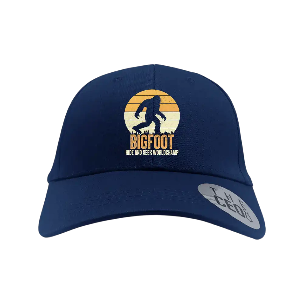 Bigfoot Hide And Seek Embroidered Baseball Hat