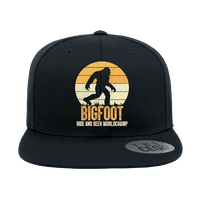 Thumbnail for Bigfoot Hide And Seek Embroidered Flat Bill Cap