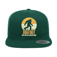 Thumbnail for Bigfoot Hide And Seek Embroidered Flat Bill Cap