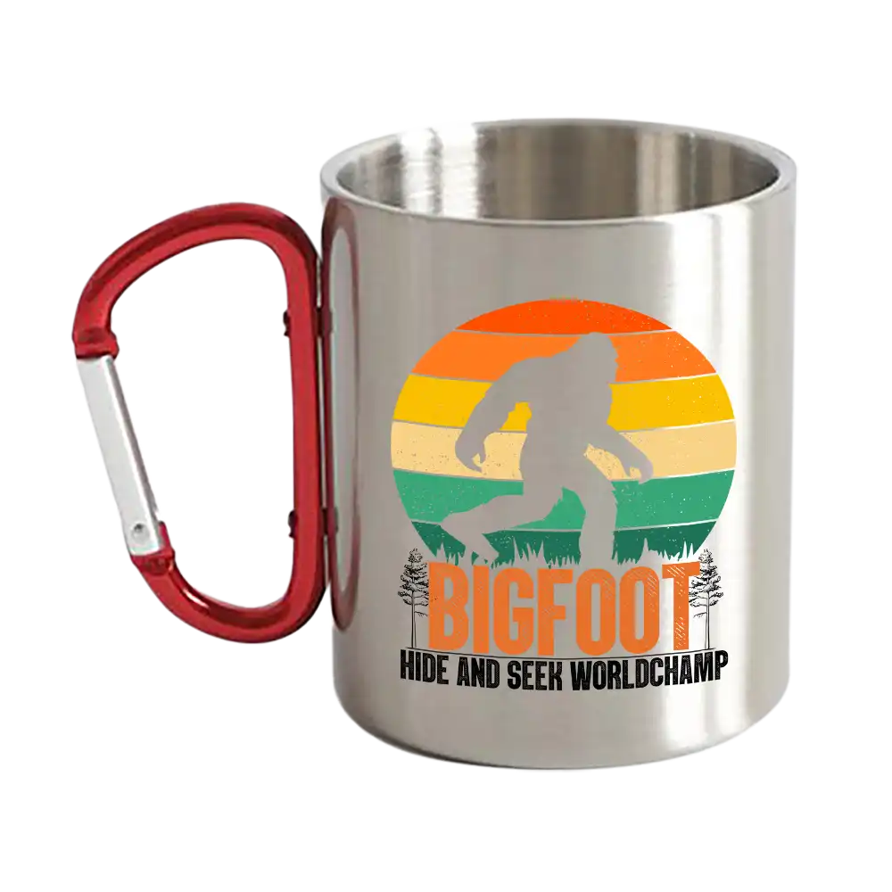 Bigfoot Hide And Seek Carabiner Mug 12oz