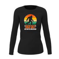 Thumbnail for Bigfoot Hide And Seek Women Long Sleeve Shirt