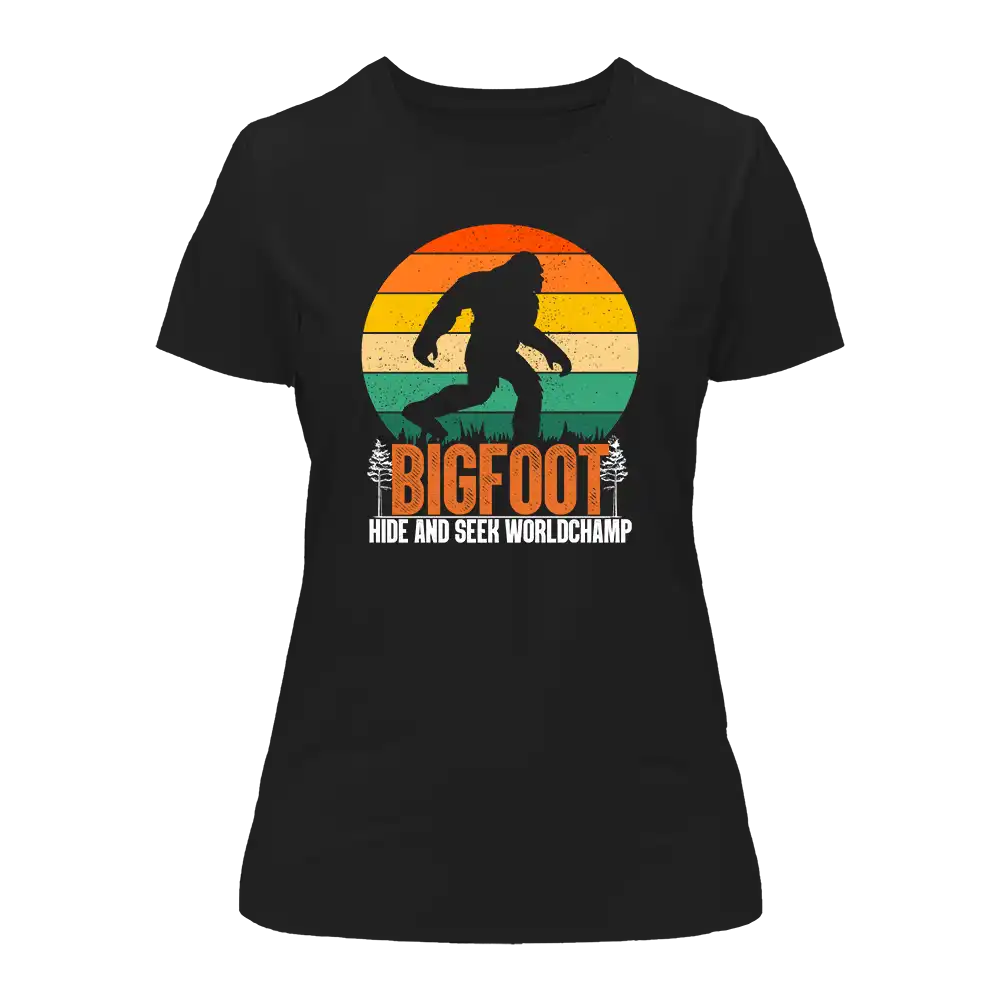Bigfoot Hide And Seek T-Shirt for Women