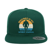 Thumbnail for Bigfoot Is My Spirit Animal Embroidered Flat Bill Cap