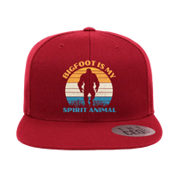 Thumbnail for Bigfoot Is My Spirit Animal Embroidered Flat Bill Cap
