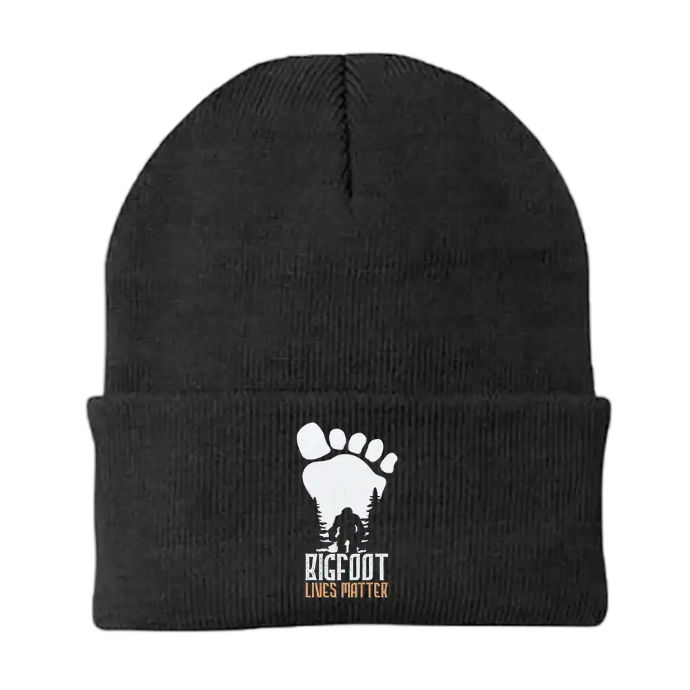 Bigfoot Lives Matter Embroidered Beanie