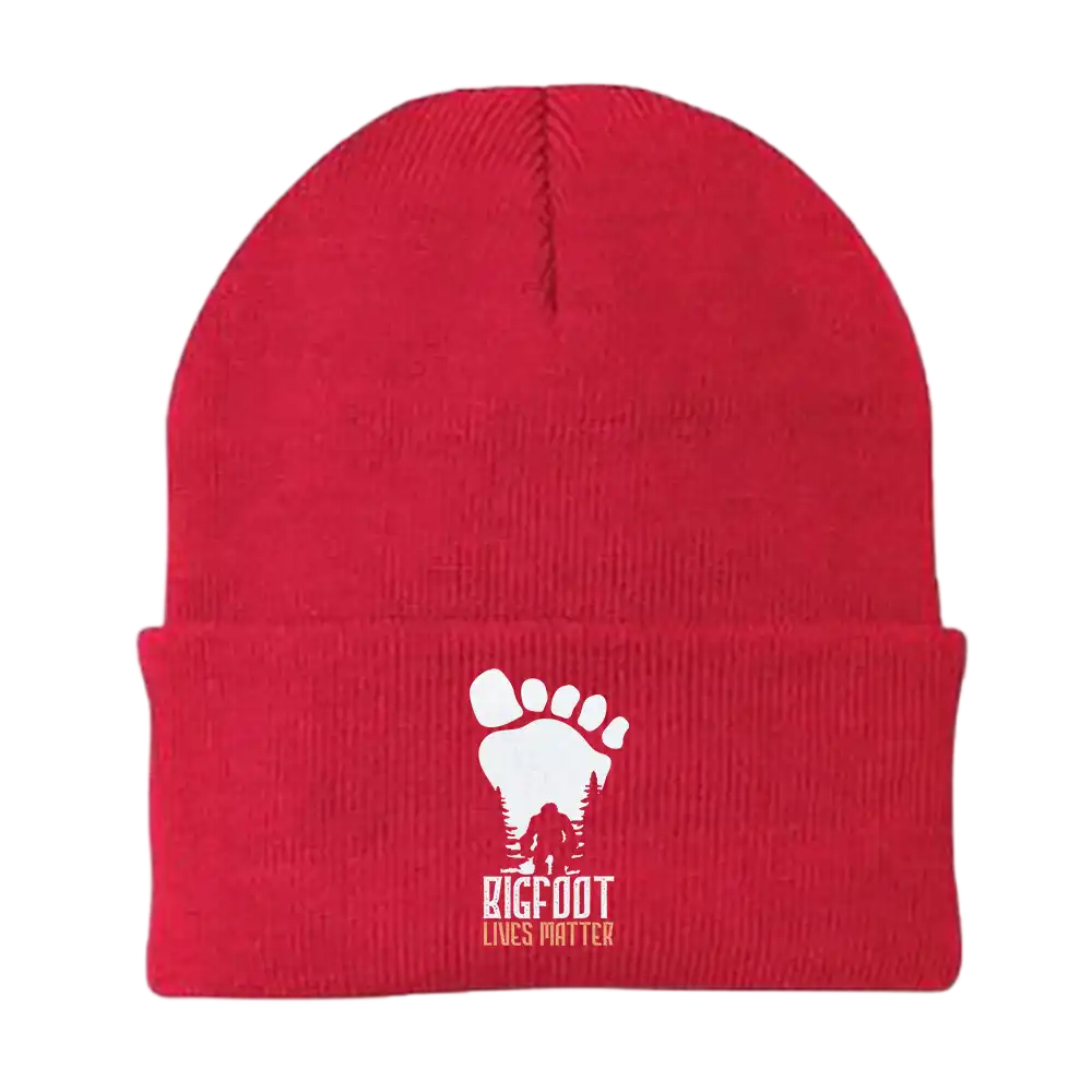 Bigfoot Lives Matter Embroidered Beanie