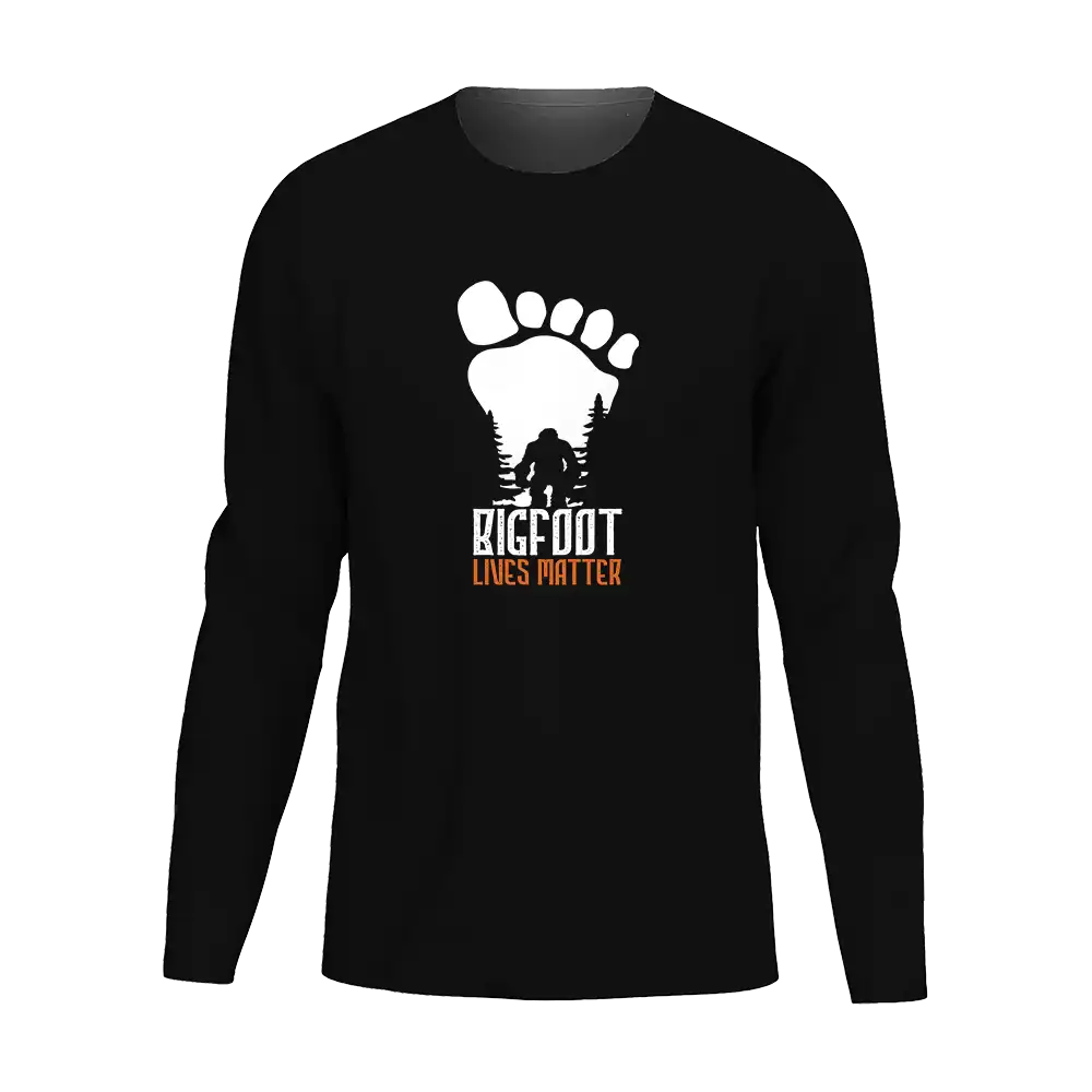 Bigfoot Lives Matter Men Long Sleeve Shirt