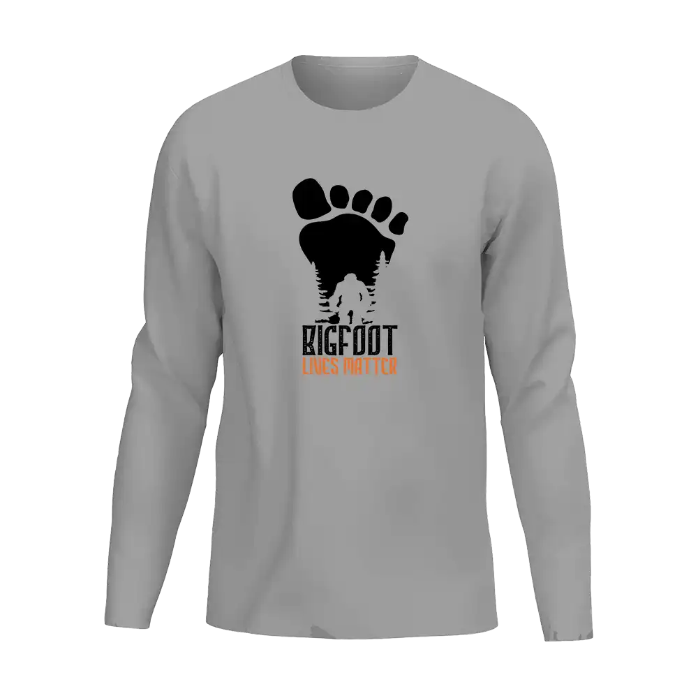Bigfoot Lives Matter Men Long Sleeve Shirt