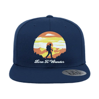 Thumbnail for Born To Wander Embroidered Flat Bill Cap