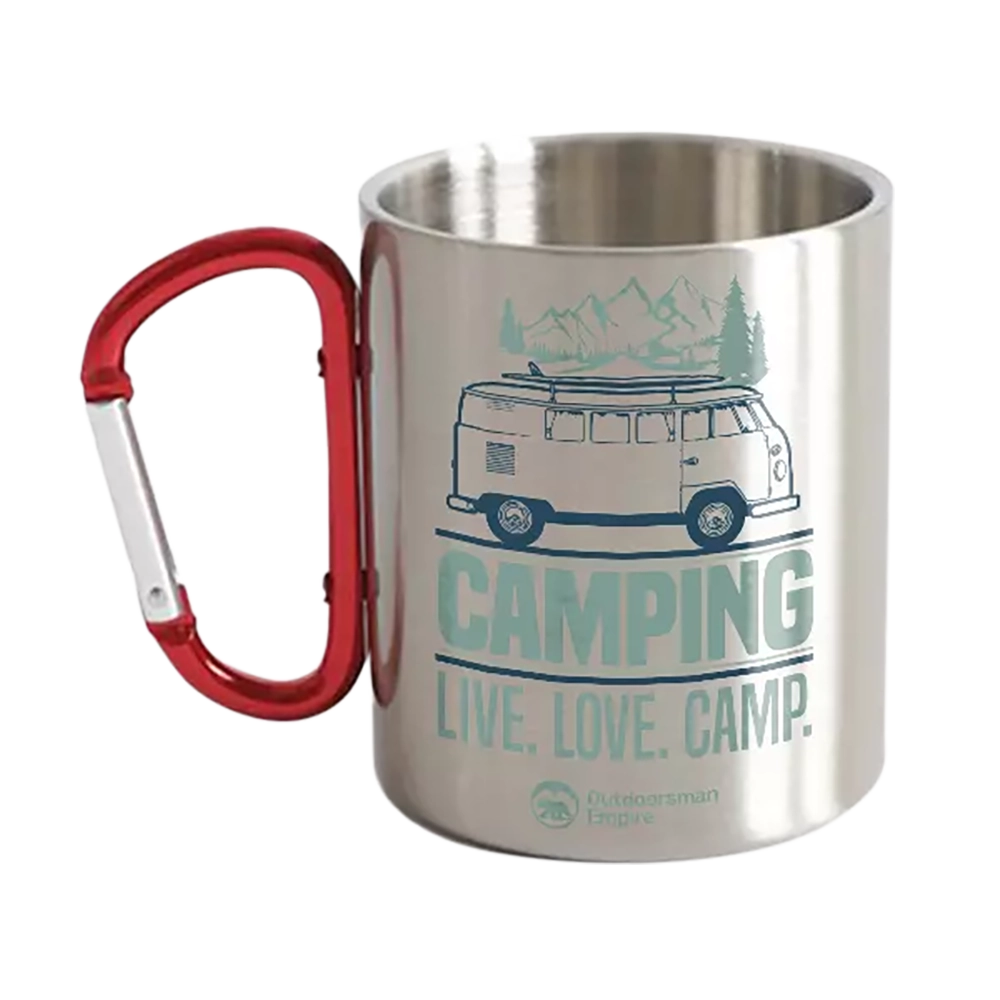 Camping Live Love Camp Carabiner Mug 12oz