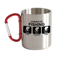 Thumbnail for Chance of Fishing Carabiner Mug 12oz