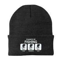 Thumbnail for Chance of Fishing Embroidered Beanie