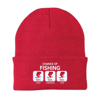 Thumbnail for Chance of Fishing Embroidered Beanie