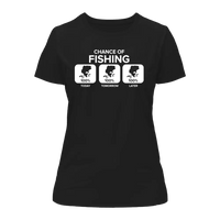 Thumbnail for Chance of Fishing T-Shirt for Women