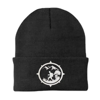 Thumbnail for Hiking Mountain Compass Embroidered Beanie