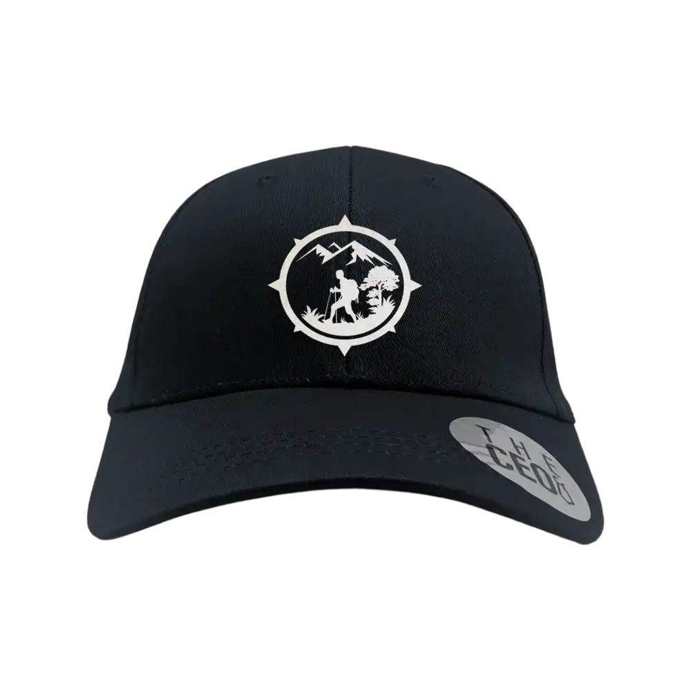 Hiking Mountain Compass Embroidered Baseball Hat