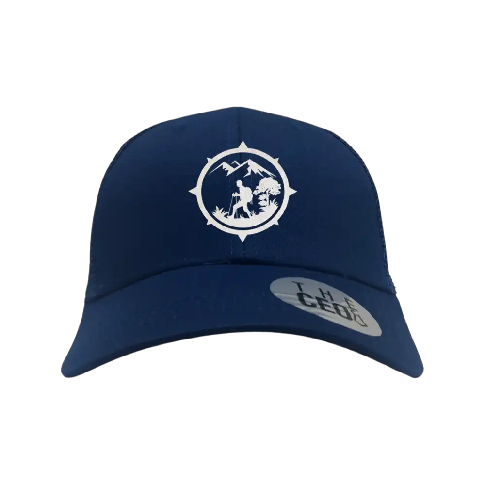 Hiking Mountain Compass Embroidered Trucker Hat