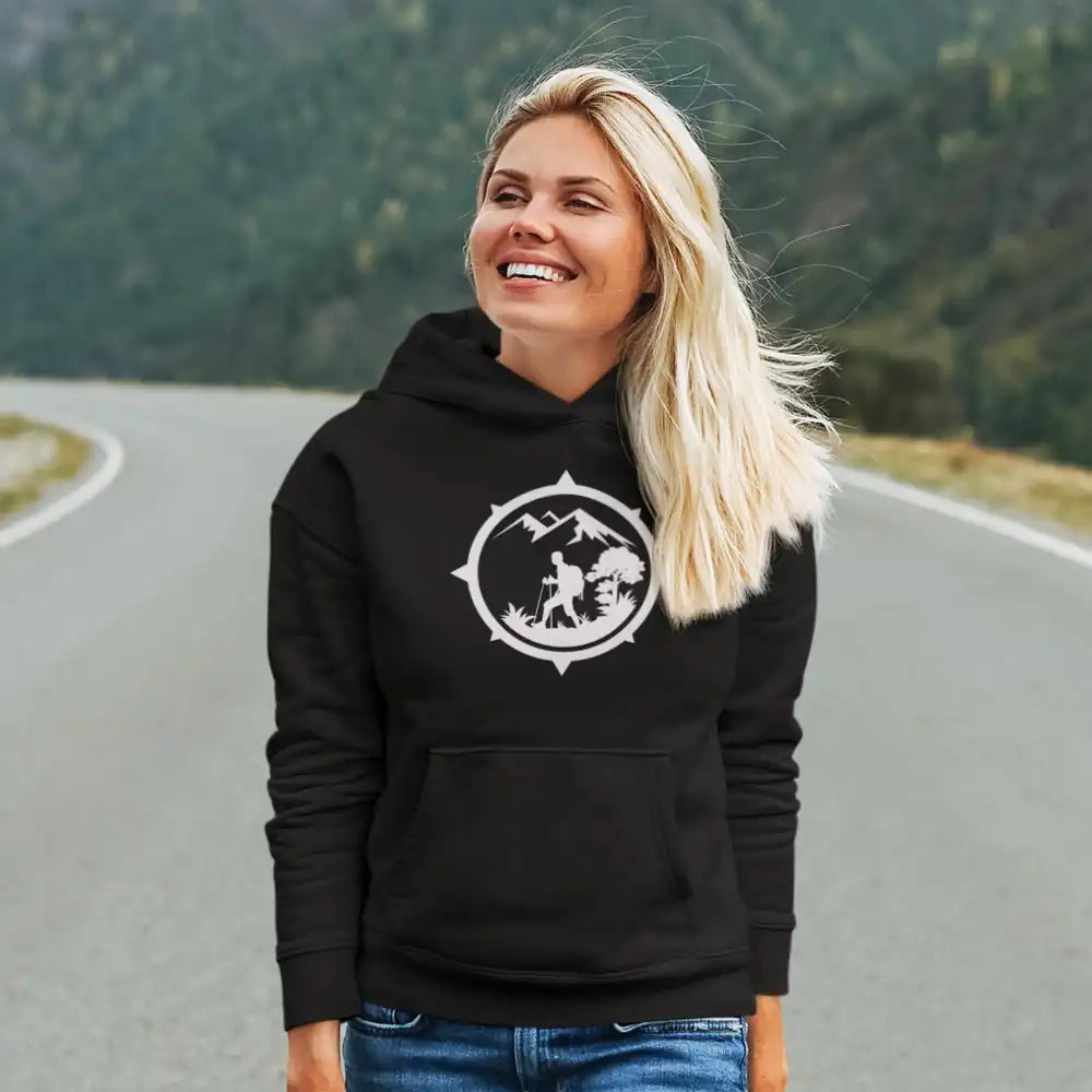 Hiking Mountain Compass Unisex Hoodie