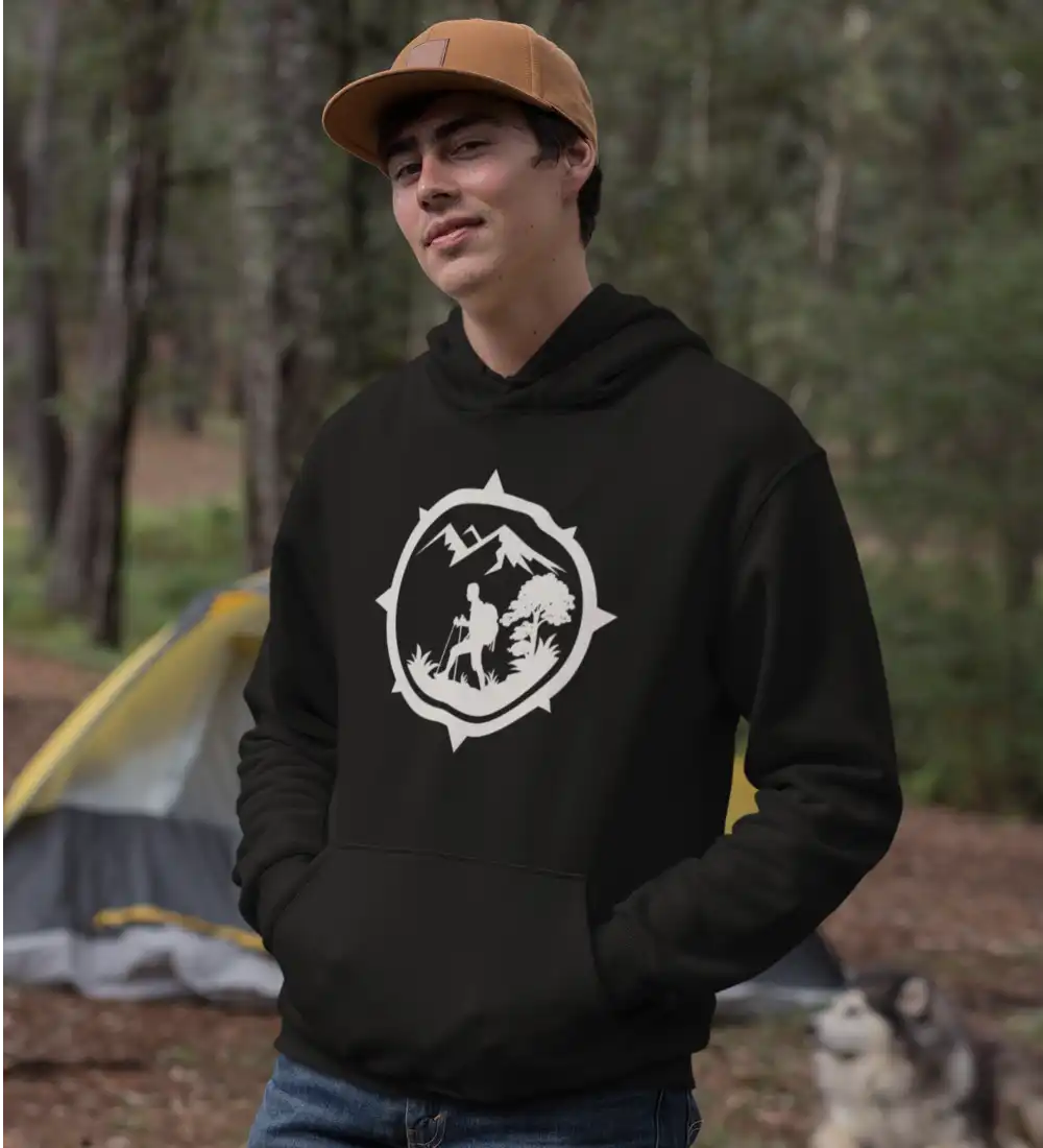 Hiking Mountain Compass Unisex Hoodie