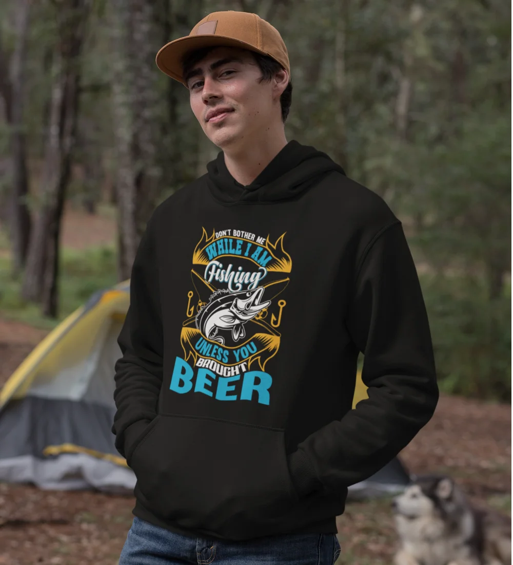 Don't Bother Me While I'm Fishing Unisex Hoodie