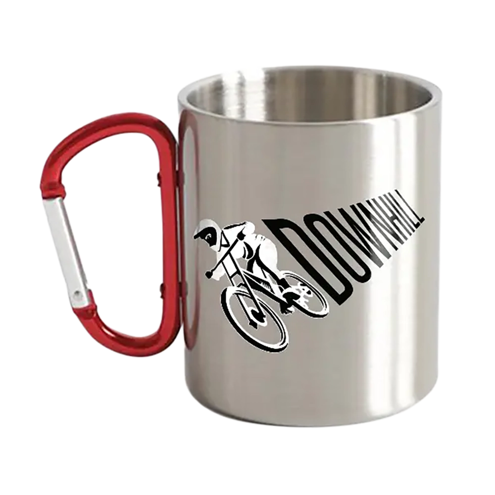 Downhill Cycling Carabiner Mug 12oz