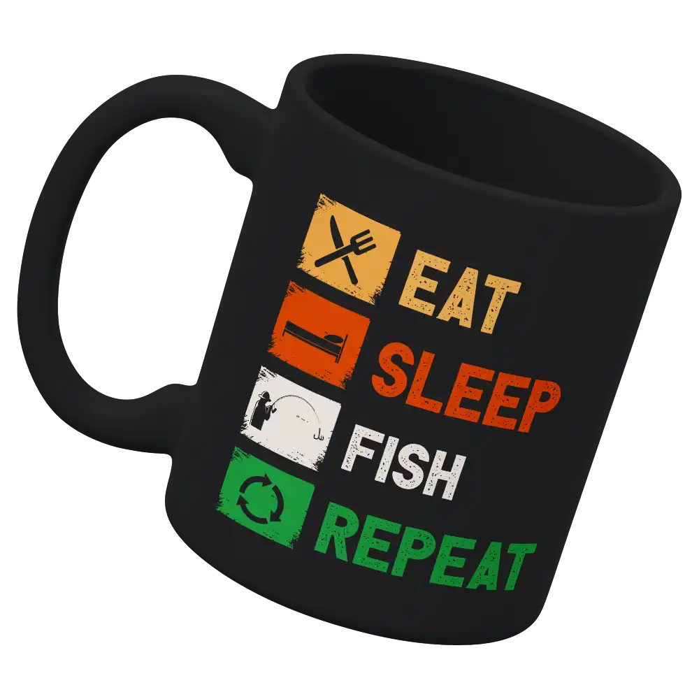 Eat Sleep Fishing Repeat 11oz Mug
