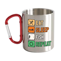 Thumbnail for Eat Sleep Fishing Repeat Carabiner Mug 12oz
