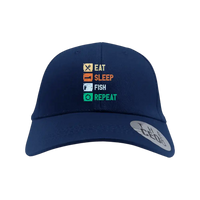 Thumbnail for Eat Sleep Fishing Repeat Printed Baseball Hat