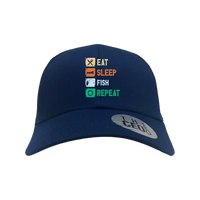 Thumbnail for Eat Sleep Fishing Repeat Printed Trucker Hat