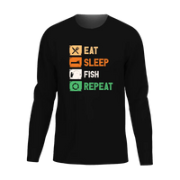 Thumbnail for Eat Sleep Fishing Repeat Men Long Sleeve Shirt