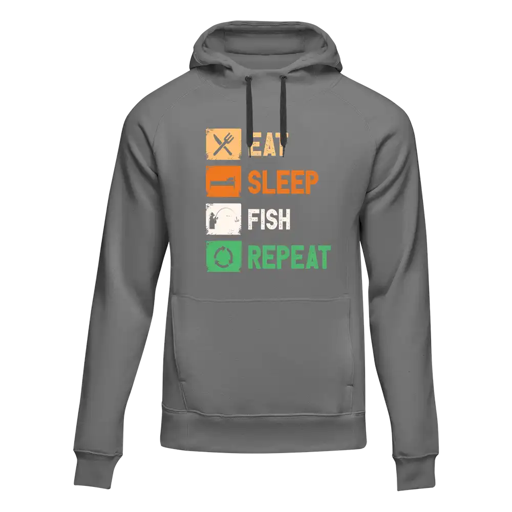 Eat Sleep Fishing Repeat Unisex Hoodie