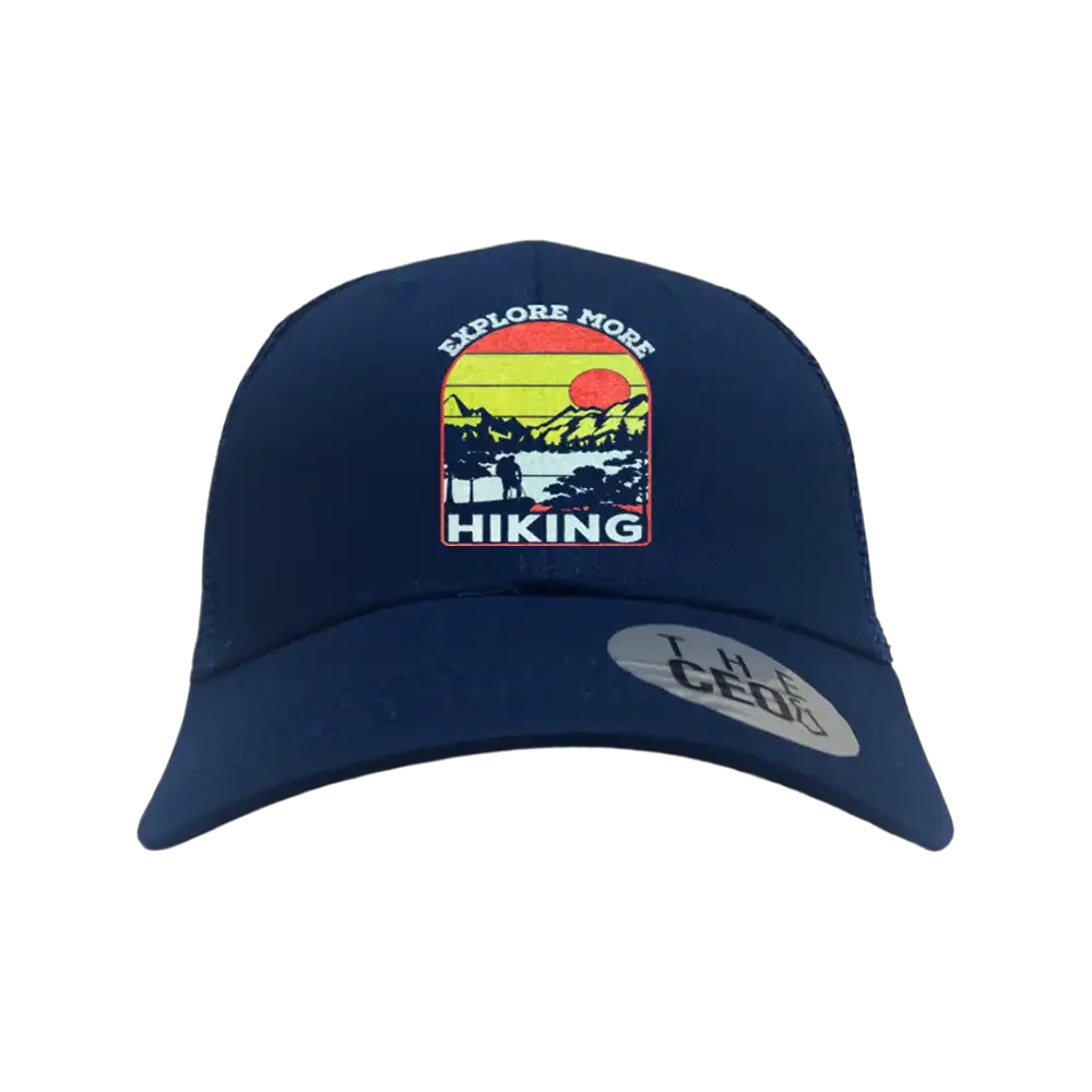 Explore More Hiking Embroidered Trucker Hat